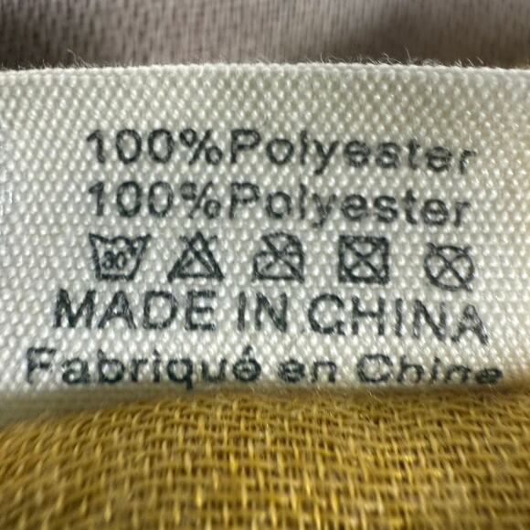 Pretty Persuasions Modern Geometric Print Scarf Yellow Red Blue 36x72 Wrap - Picture 3 of 6